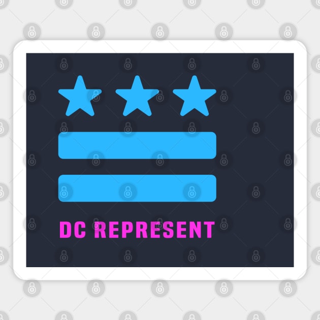 DC REPRESENT (Blue) Magnet by OF THIS CITY